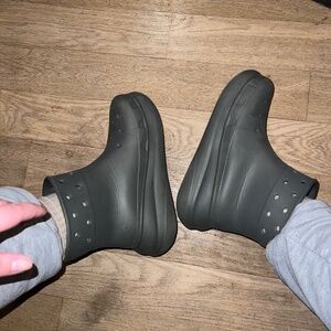 Grey Crock Boots